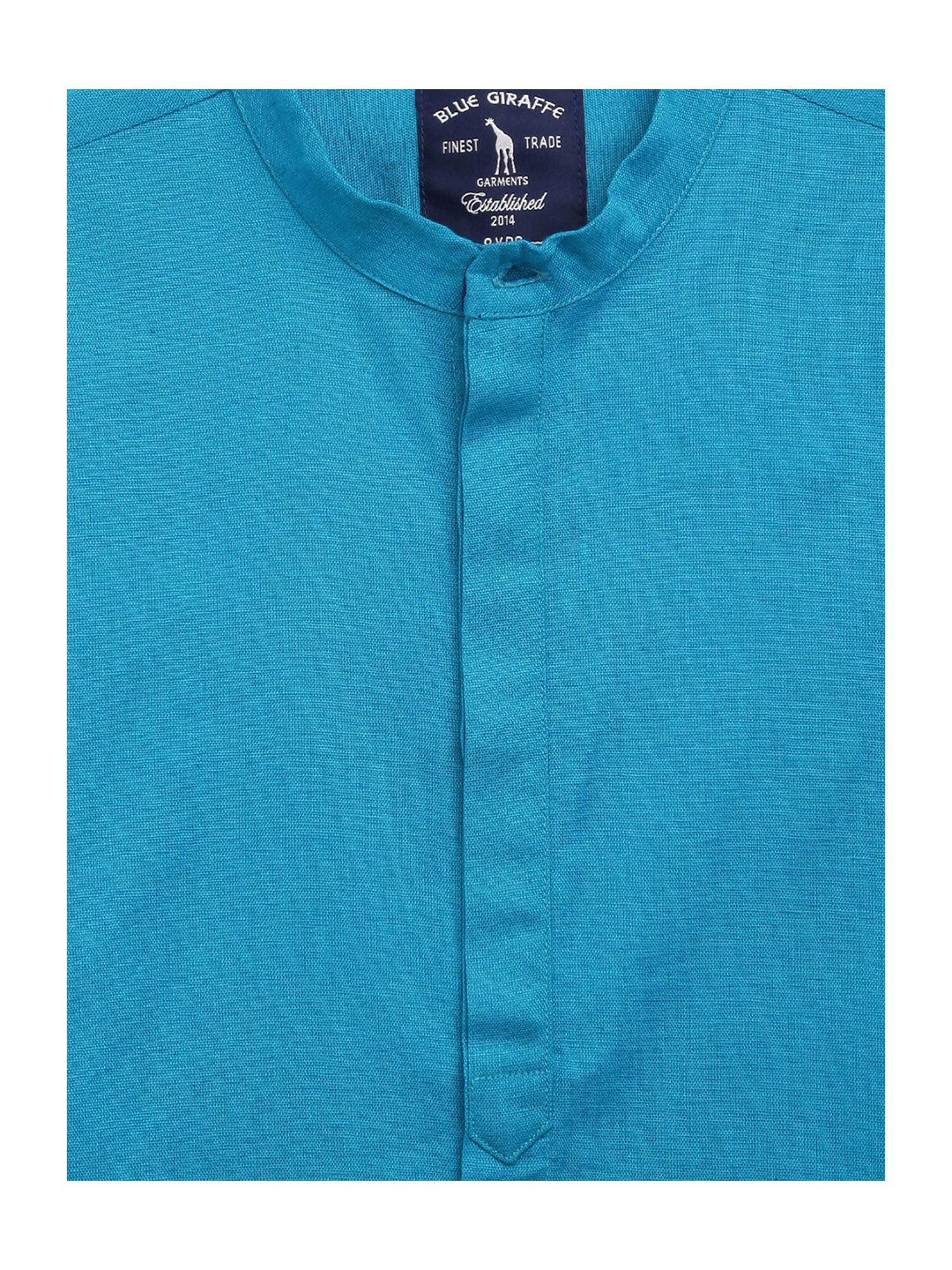 Blue Giraffe Kids Blue Solid Shirt