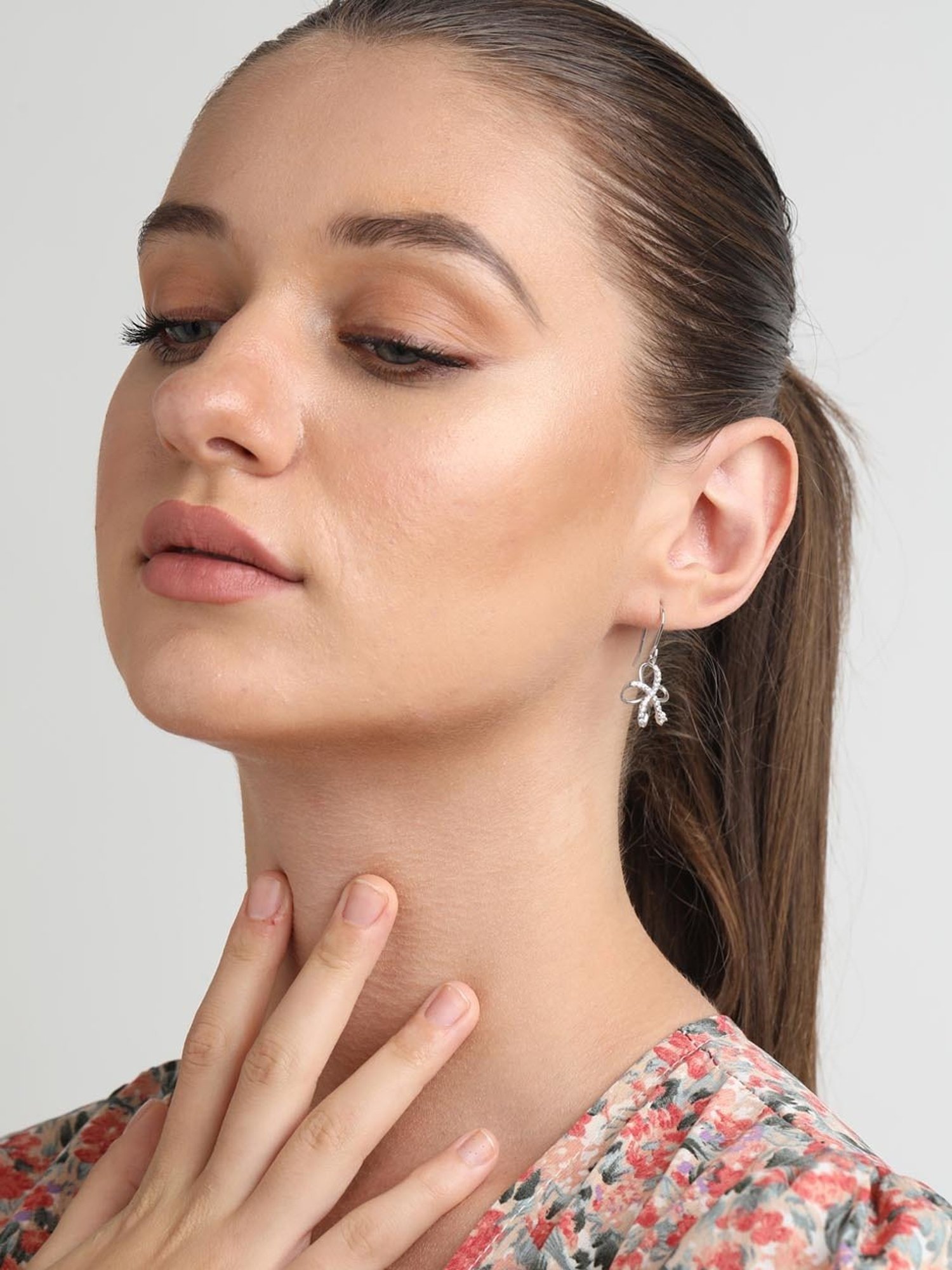 Clara 92.5 Sterling Silver Vega Earrings for Women