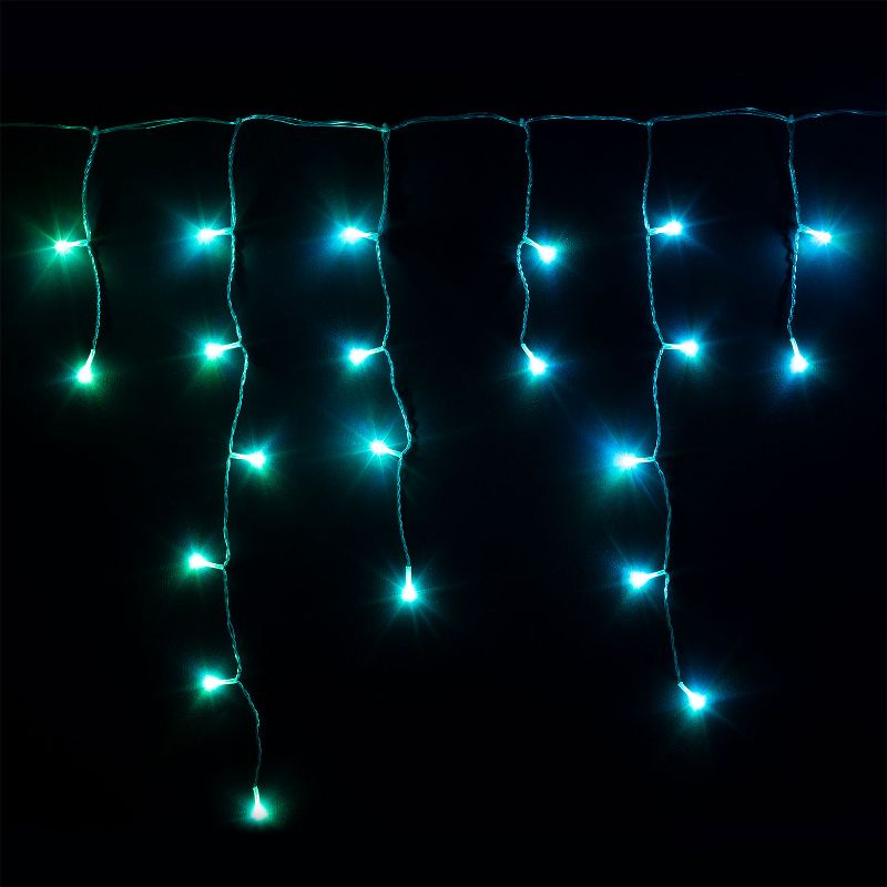 Twinkly TWI190SPP-TUS 190 LED RGB Multicolor + White 16x2 ft Icicle Lights, WiFi Controlled, Decorative Christmas Lights for Home, Classroom, Dormroom
