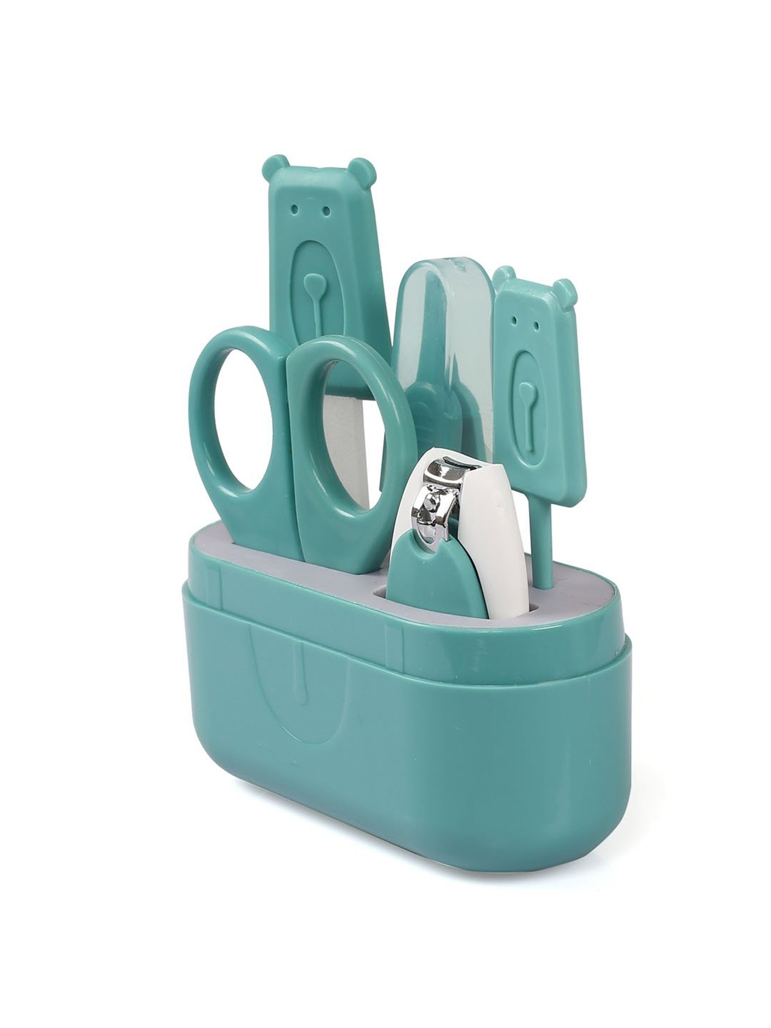 Baby Moo Teal Grooming Kit of 5 Pcs with a Nail Clipper