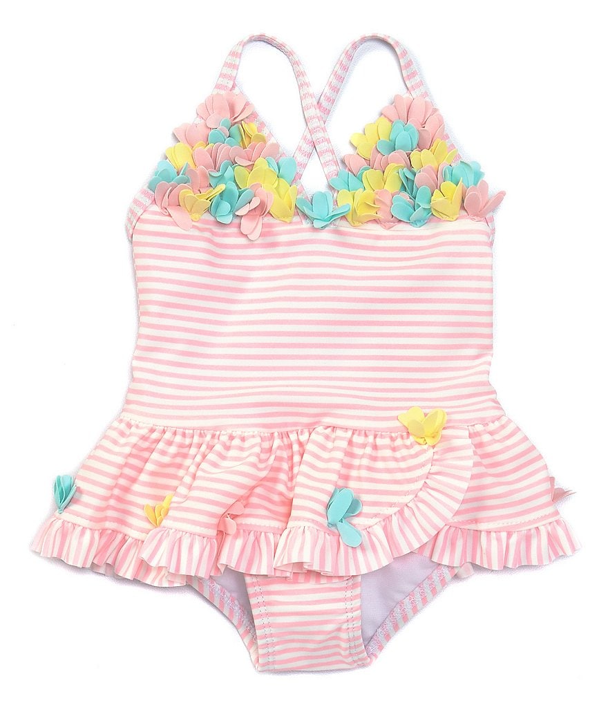 Joules Baby Girls Newborn-24 Months Bunny Skirted One-Piece Swimsuit