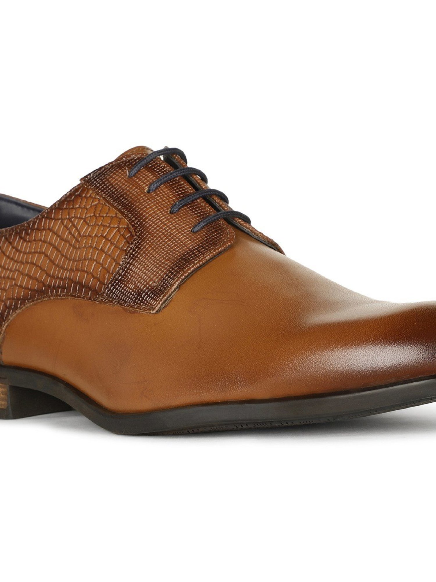 Bata Men's Tan Derby Shoes