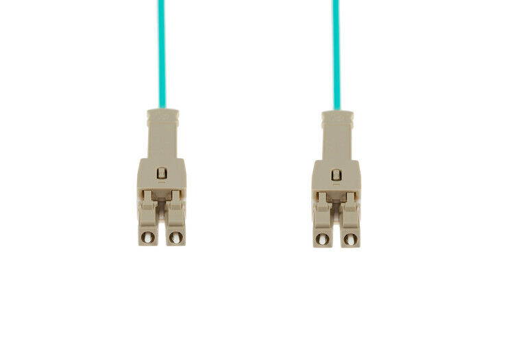1m LC-LC OM4 Premium Multimode Push-Pull Tab 50/125 Fiber Optic Cable