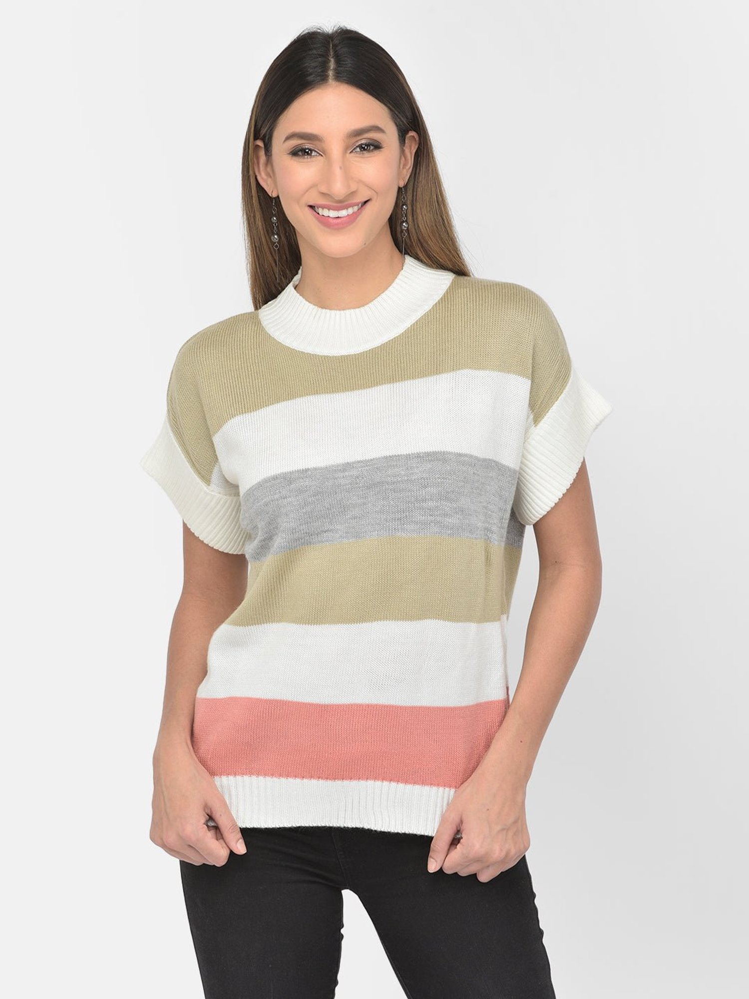 Latin Quarters Multicolor Striped Pullover