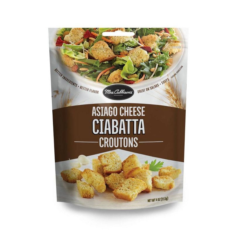 Mrs Cubbisons Asiago Cibatta Croutons - 4oz