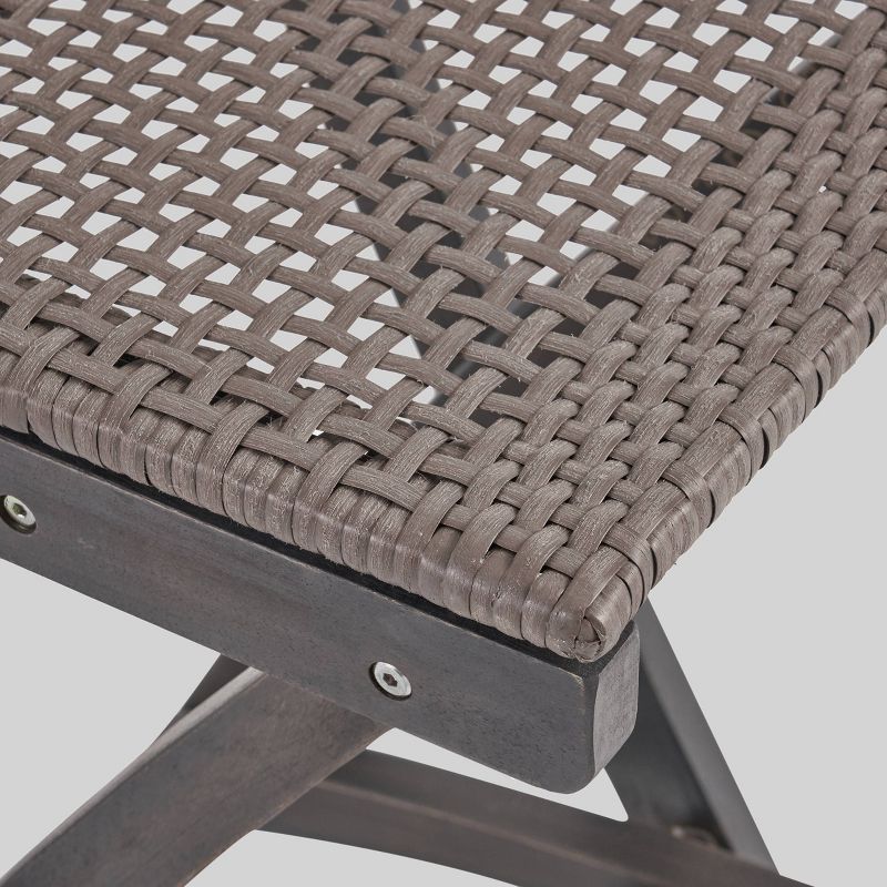 Toranto 3pc All-Weather Wicker Bar Island Set - Brown - Christopher Knight Home