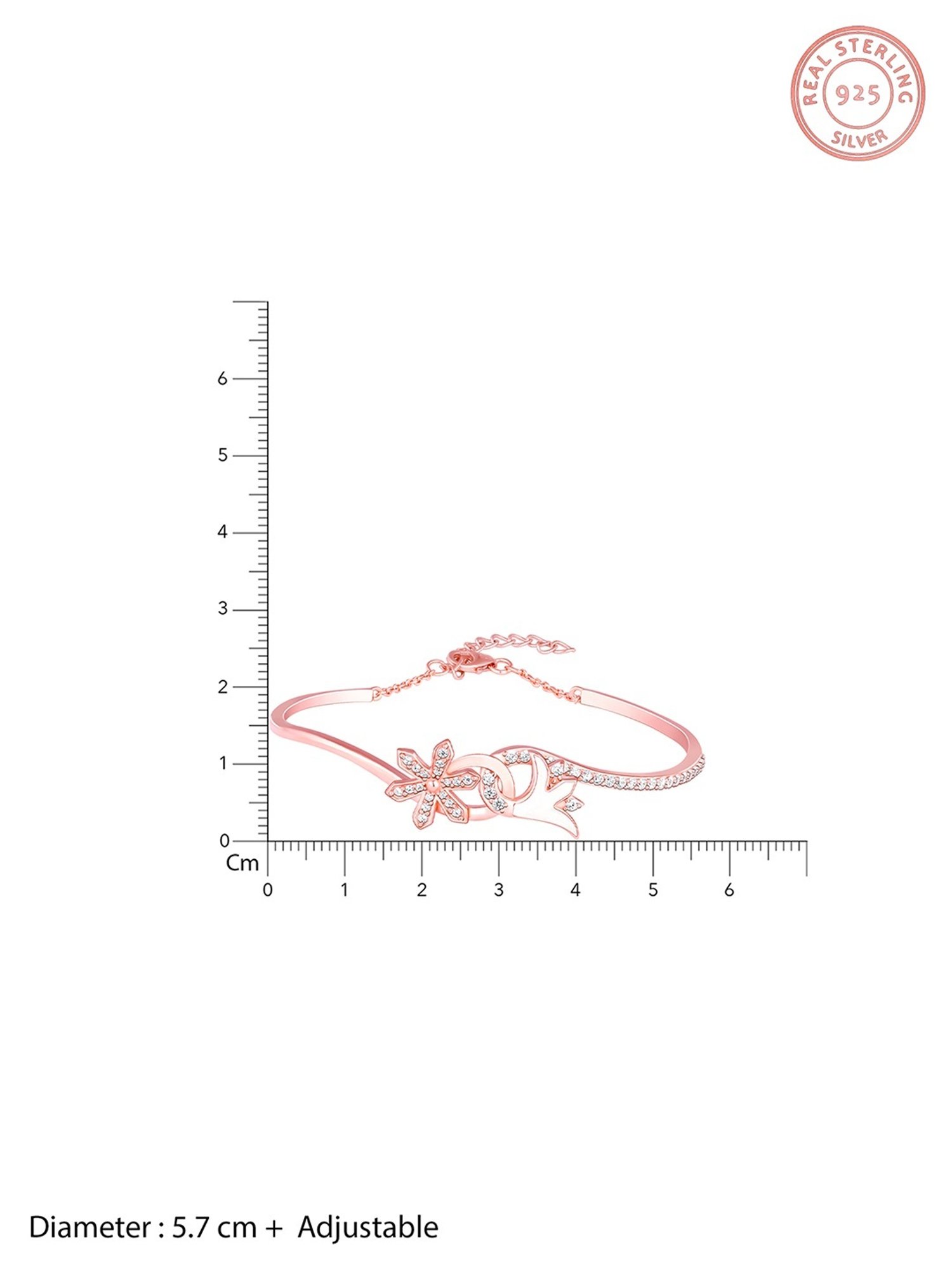 GIVA 925 Sterling Silver Bhumi Embracing Musli Flexible Fit Bracelet For Women