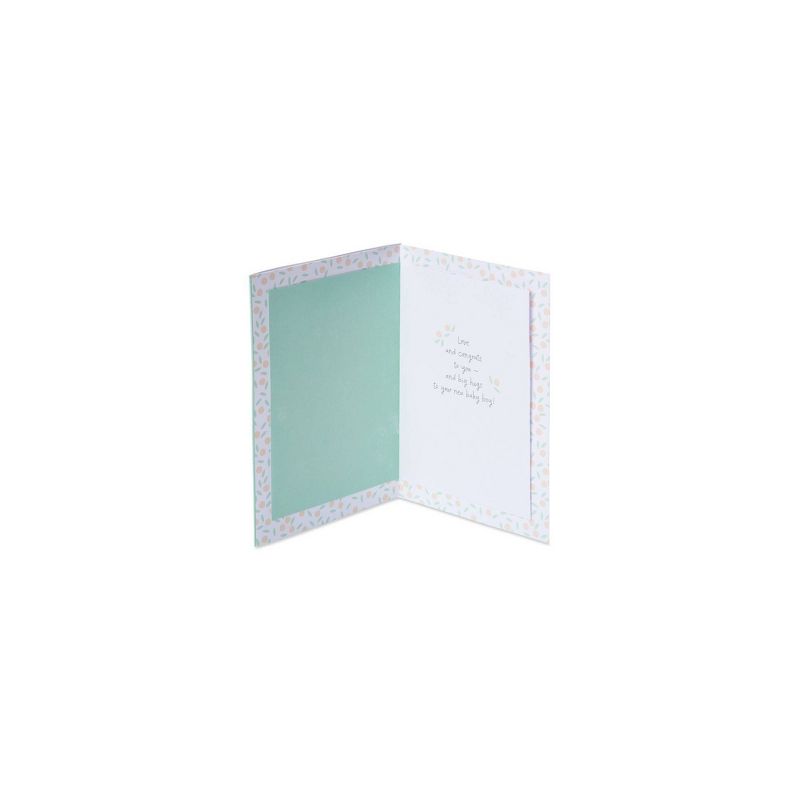 Premier Zebra New Baby Greeting Card with Flocking