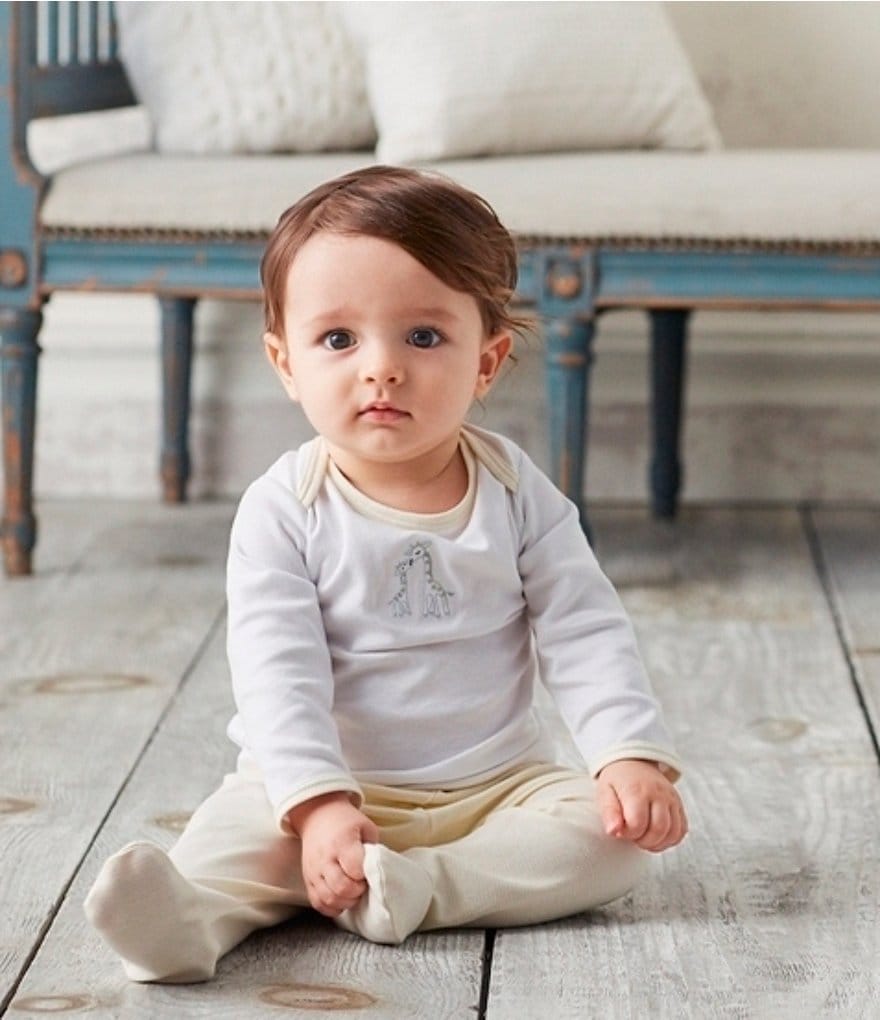 Kissy Kissy Baby Newborn-9 Months Giraffe Generations Top & Pants Set