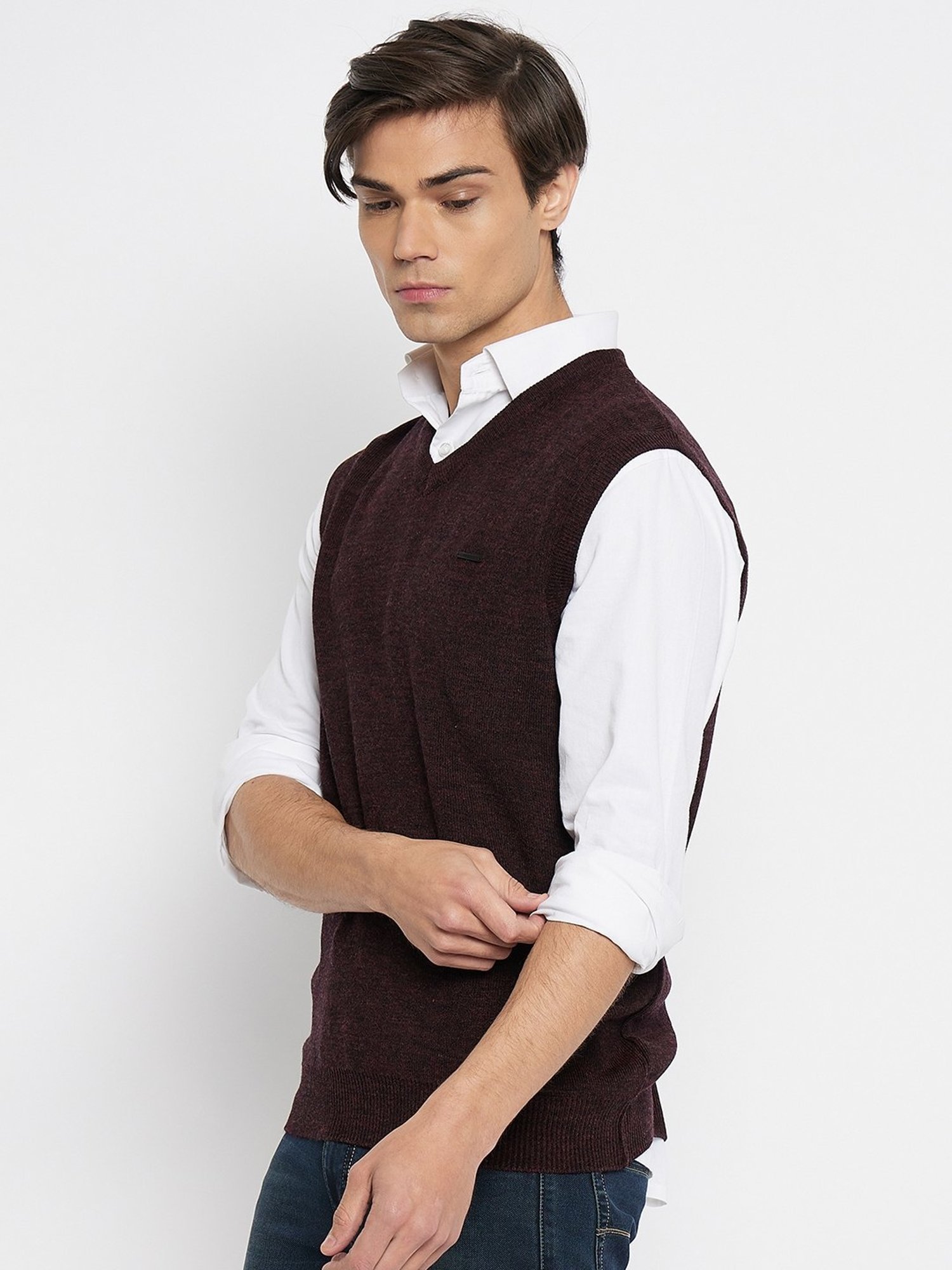 Duke Wine Mix Regular Fit Sweater