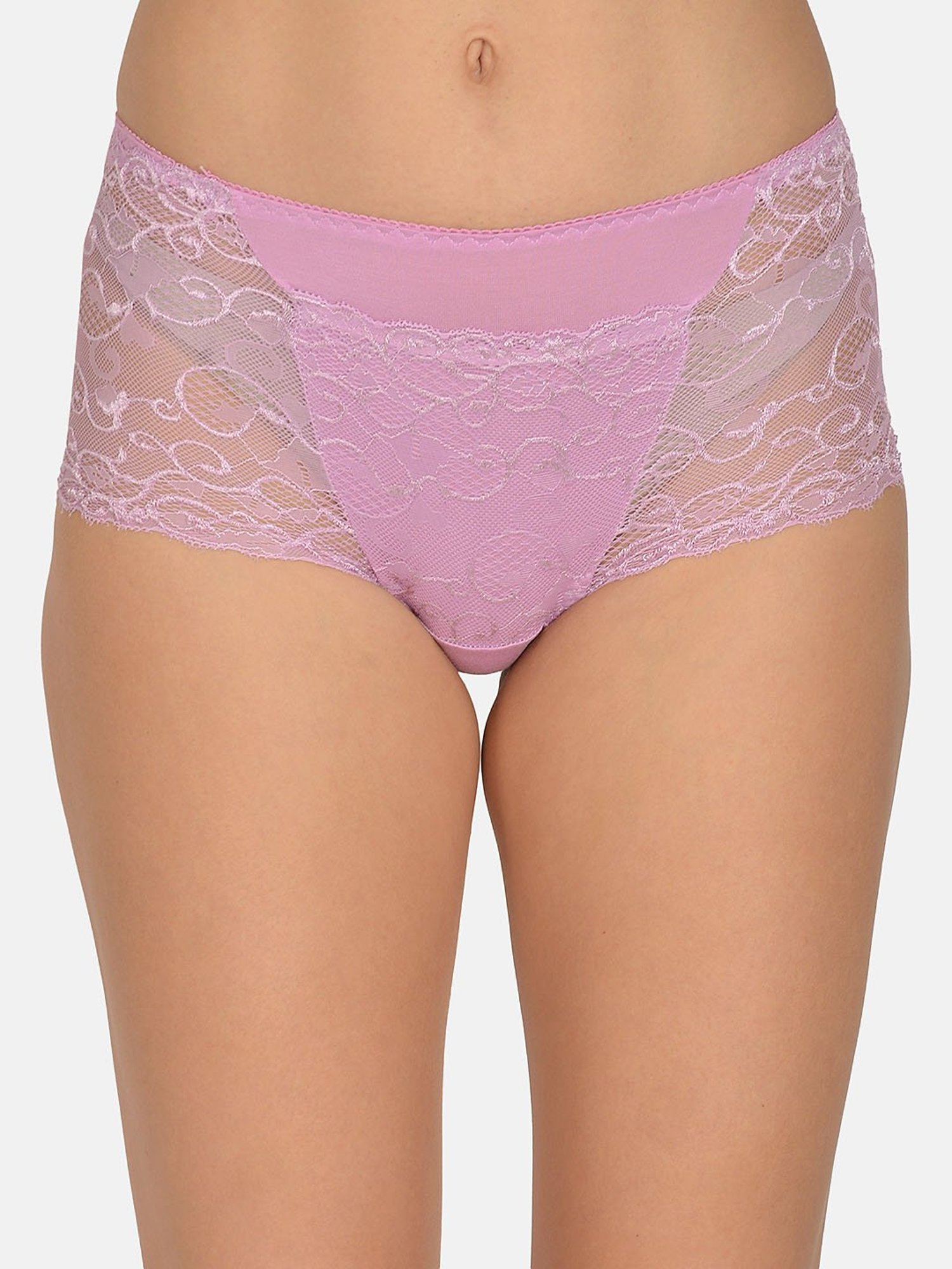 Mod & Shy Mauve Lace Hipster Panty