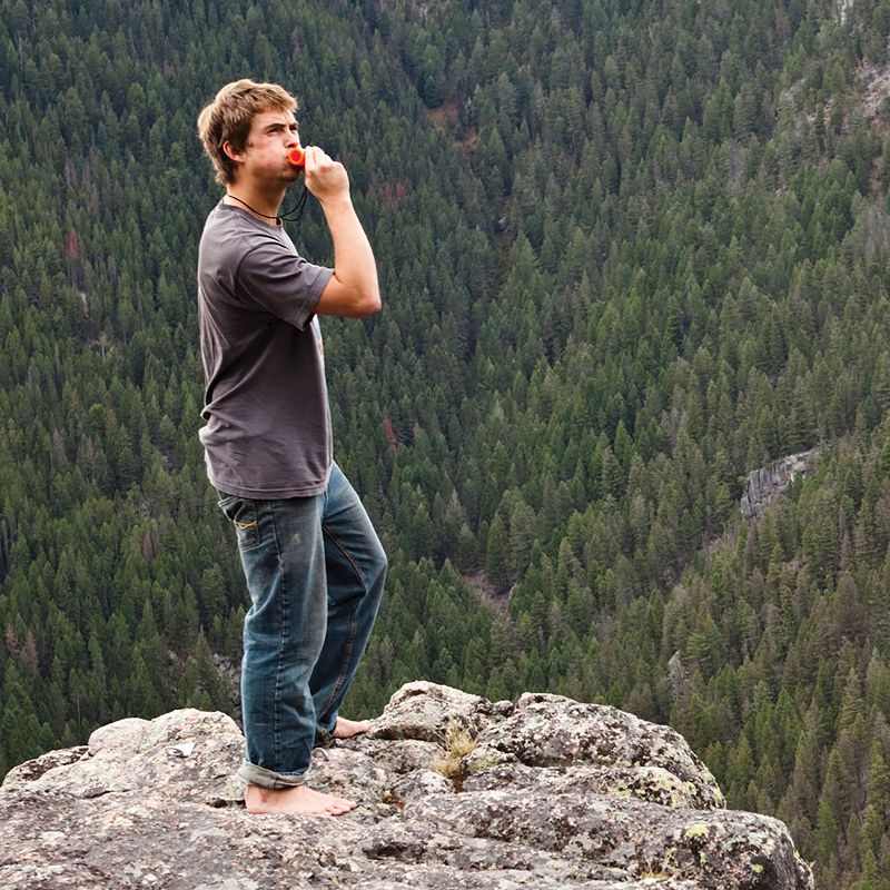 Coghlan's Emergency Survival Horn Animal Alert for Hiking Camping Rescue Whistle