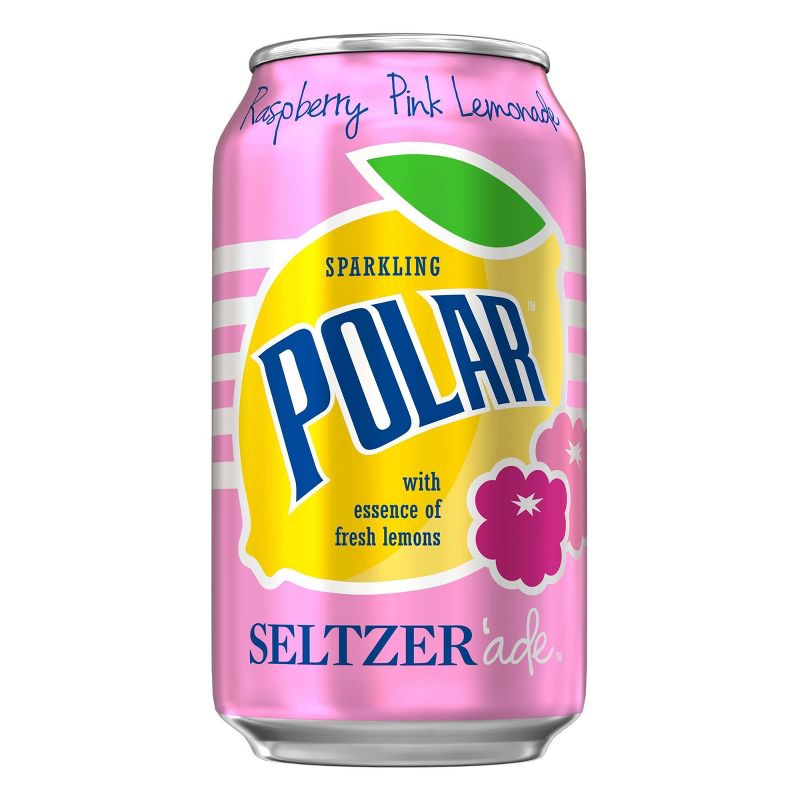 Polar Seltzer Raspberry Pink Lemonade - 8pk/12 fl oz Cans