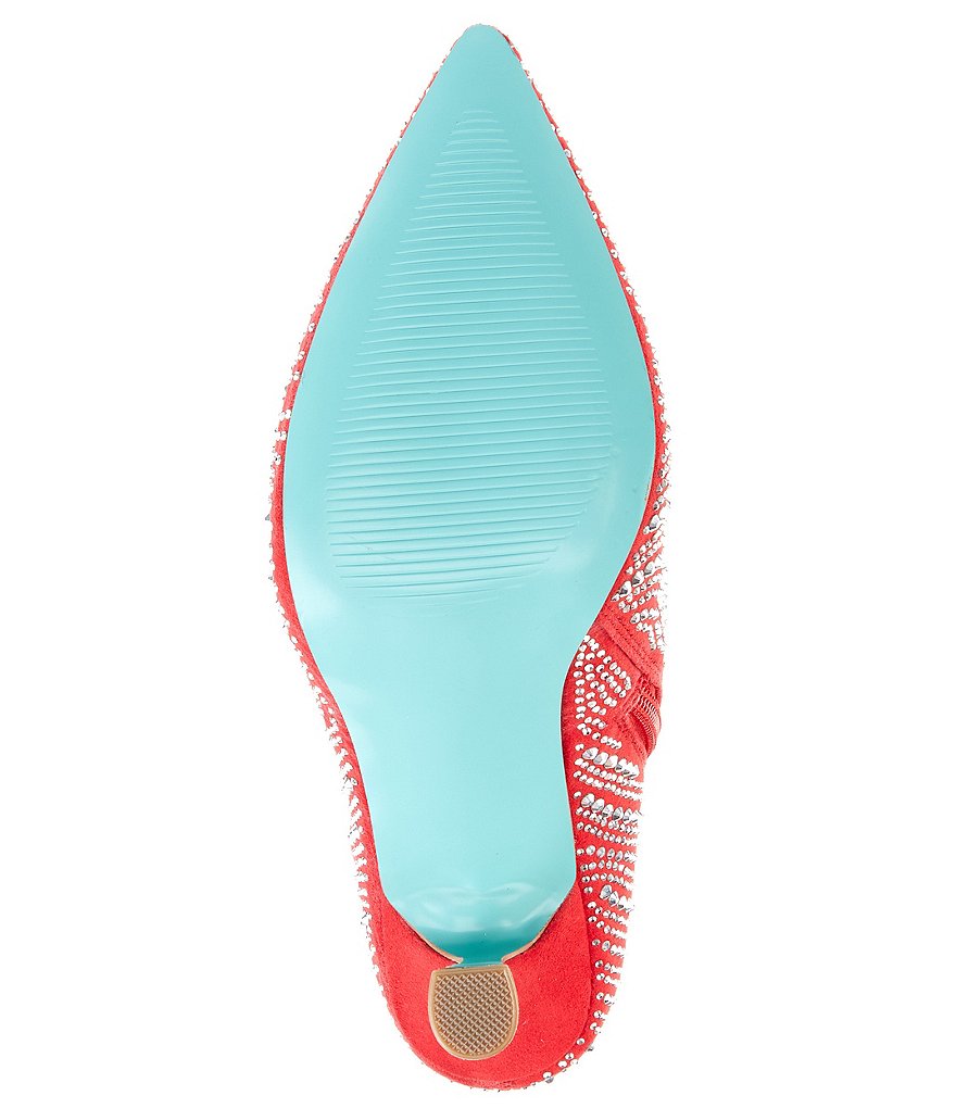 Blue by Betsey Johnson Juelz Rhinestone Booties
