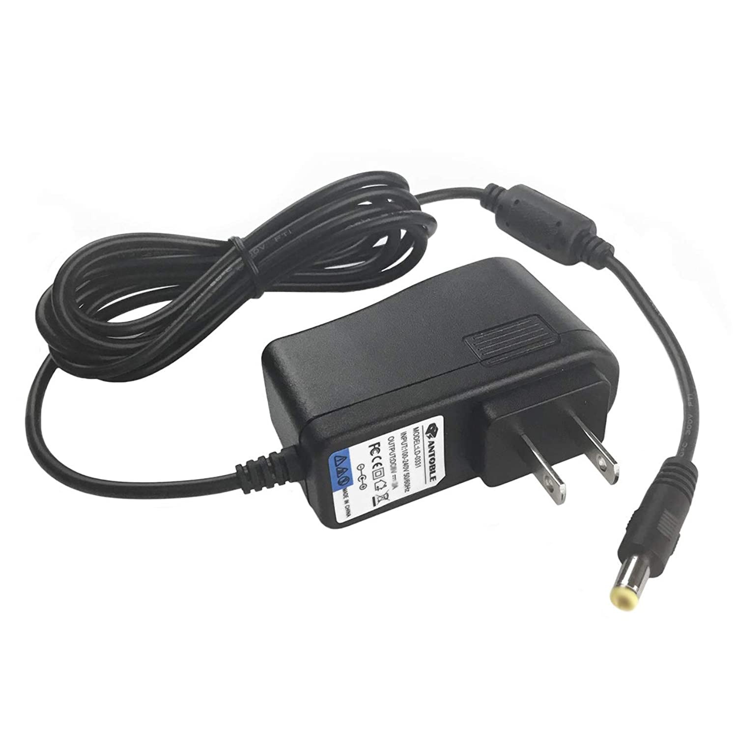 ANTOBLE 6.5ft Cord AC Adapter Wall Charger for SANGEAN PR-D4 PR-D6 PR-D14 PR-D18 PR-D18BU PR-D18RD PR-D18BK PR-D18GR PR-D19 Portable AM/FM Alarm Clock Radio Power Supply