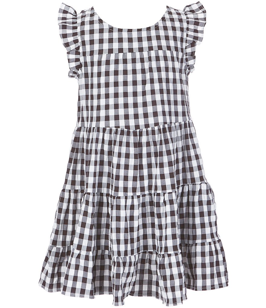 Angie Big Girls 7-14 Stripe Ruffle-Hem Maxi Dress