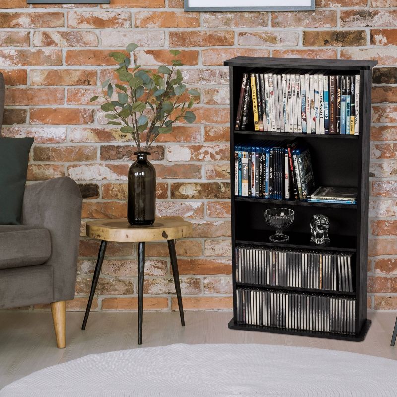 Drawbridge Multimedia Storage Rack Black - Atlantic