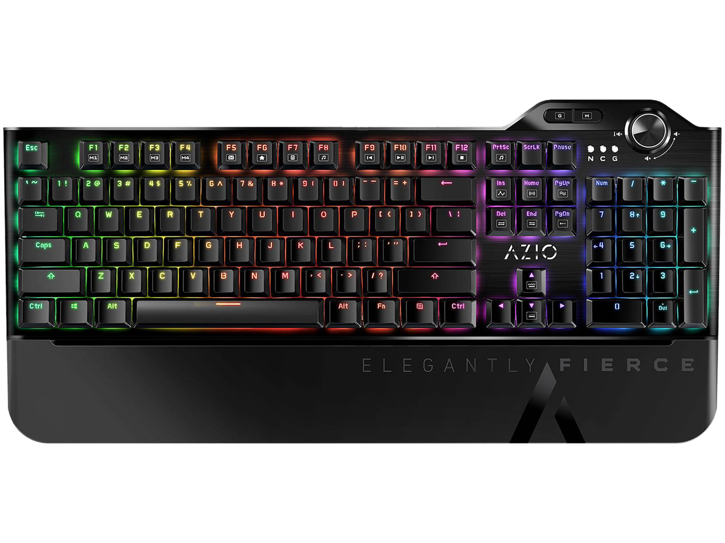 High Performance Gaming Keyboard and Mouse Combo, LED Rainbow Backlit USB Wired Computer Keyboard 104 Key, Spill-Resistant Design, Ergonomic Wrist Rest Keyboard Mouse Set for Windows PC Gamer - Black