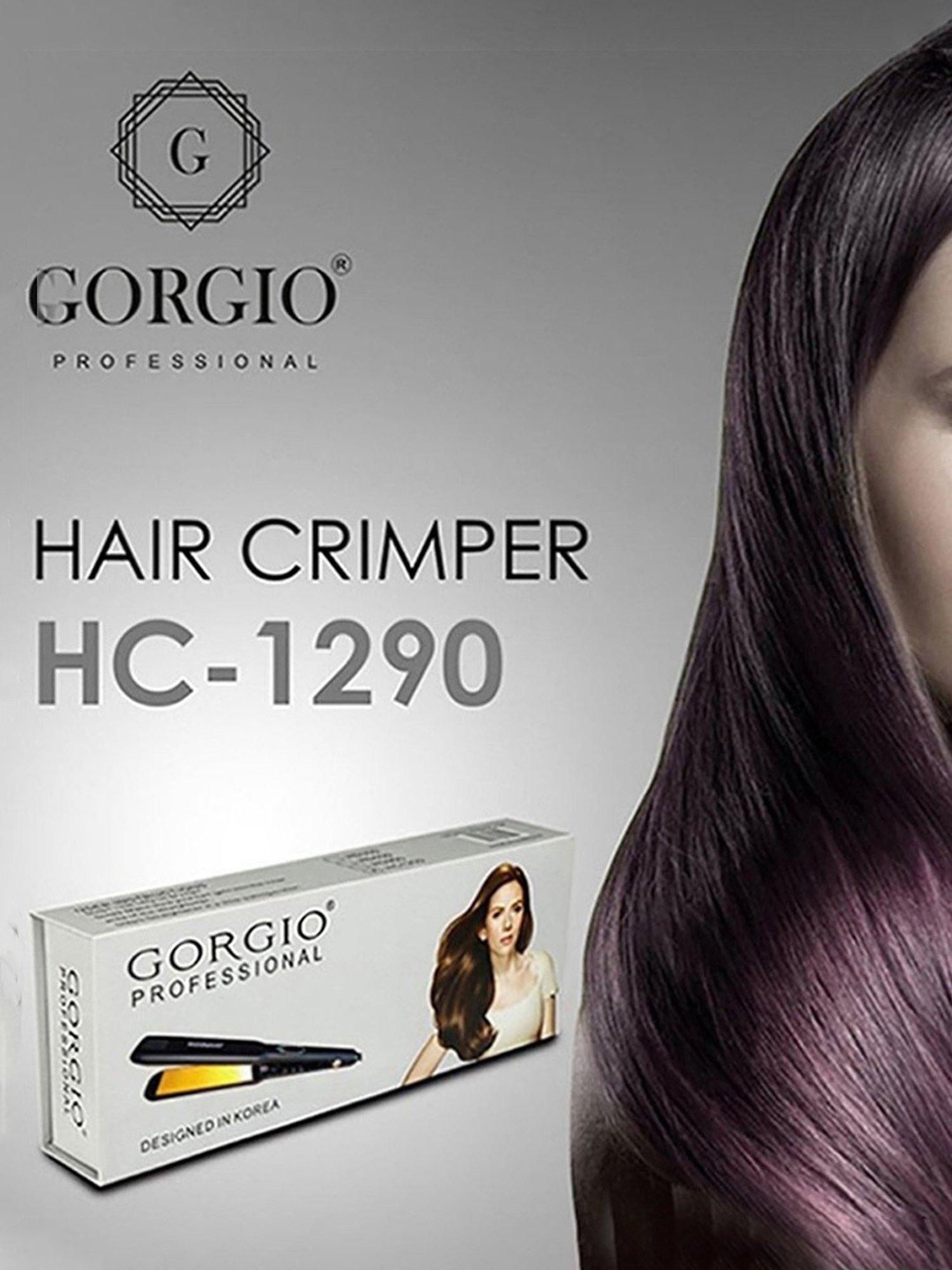 Gorgio Professional HC1290 Hair Crimper (Black)