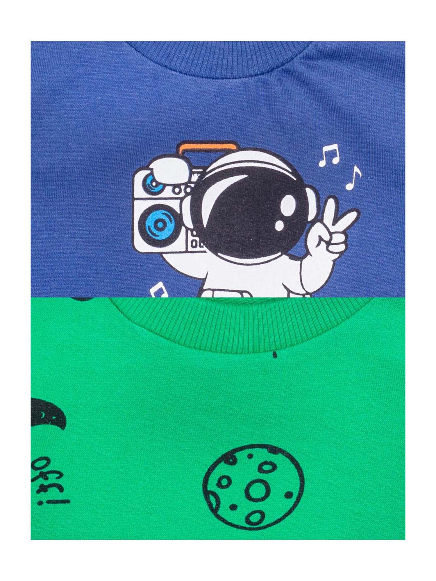 Mee Mee Kids Multicolor Cotton Printed T-Shirts - Pack of 2