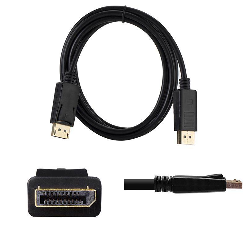 DisplayPort to DisplayPort 6 Feet Cable, Hannord DP Cable, DP to DP Male to Male Cable Gold-Plated Cord, Supports 4K@60Hz, 2K@144Hz Compatible for Lenovo, Dell, HP, ASUS and More