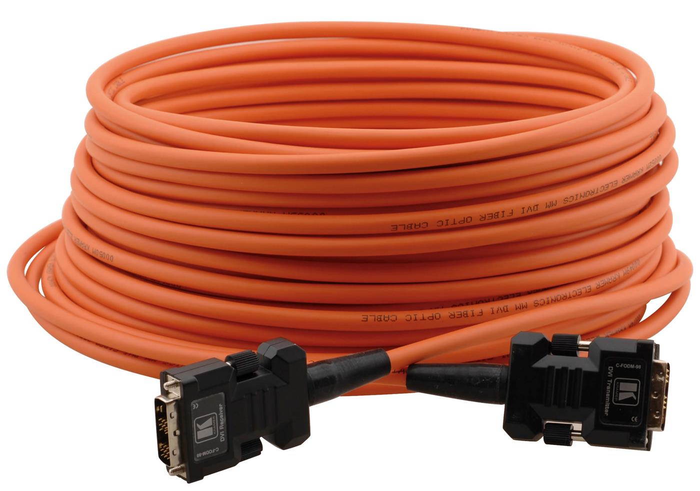 Kramer C-FODM-FODM-33 Fiber Optic/DVI Hybrid Cable & Converters w/1-Yr Warranty
