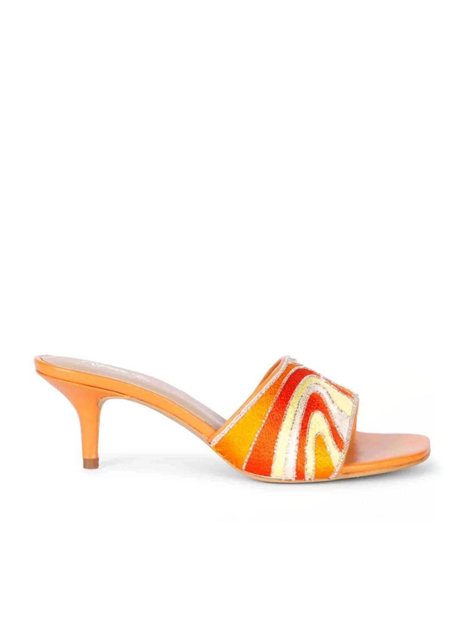 Saint G Women's Rina Orange Stilettos