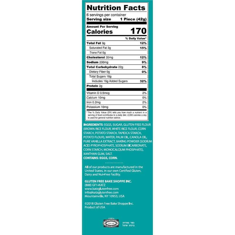 Katz Gluten Free Heavenly Creme Cakes Vanilla  - 8.8oz