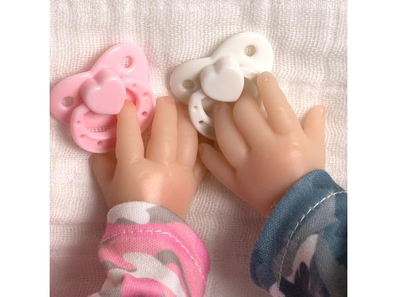 Paradise Galleries Reborn Twin Dolls - Twice Blessed, Magnetic Mouth 12 inch in SoftTouch Vinyl, 12-Piece Doll Gift Set, for kids 3+