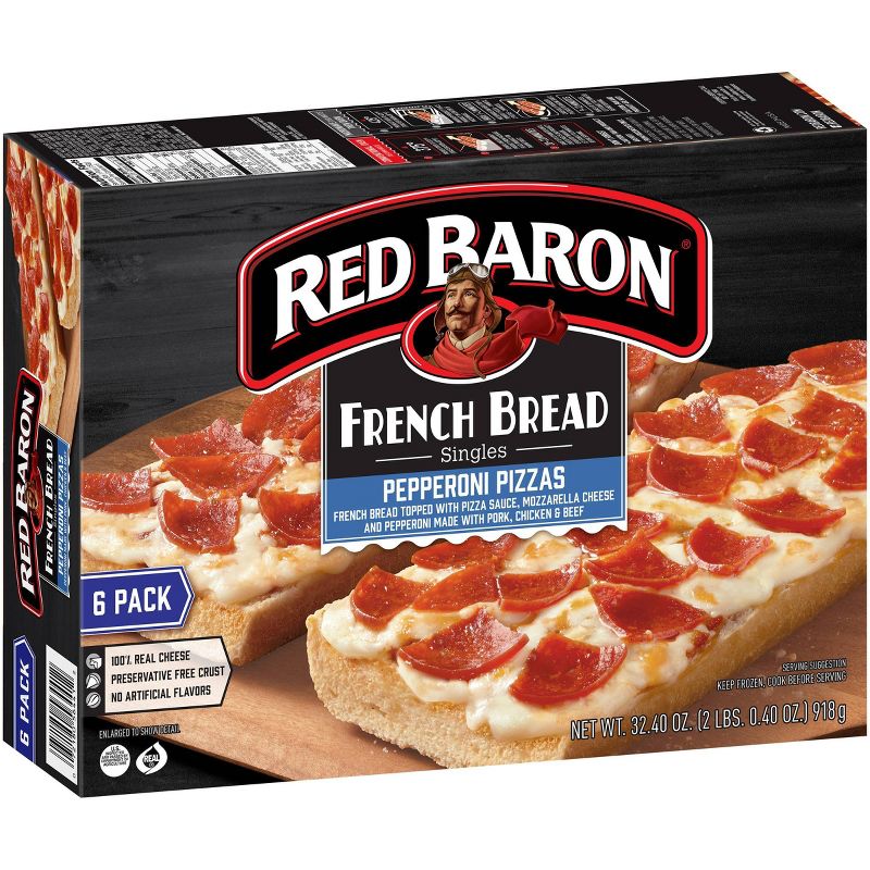 Red Baron Pepperoni French Bread Singles -  32.4oz/6ct