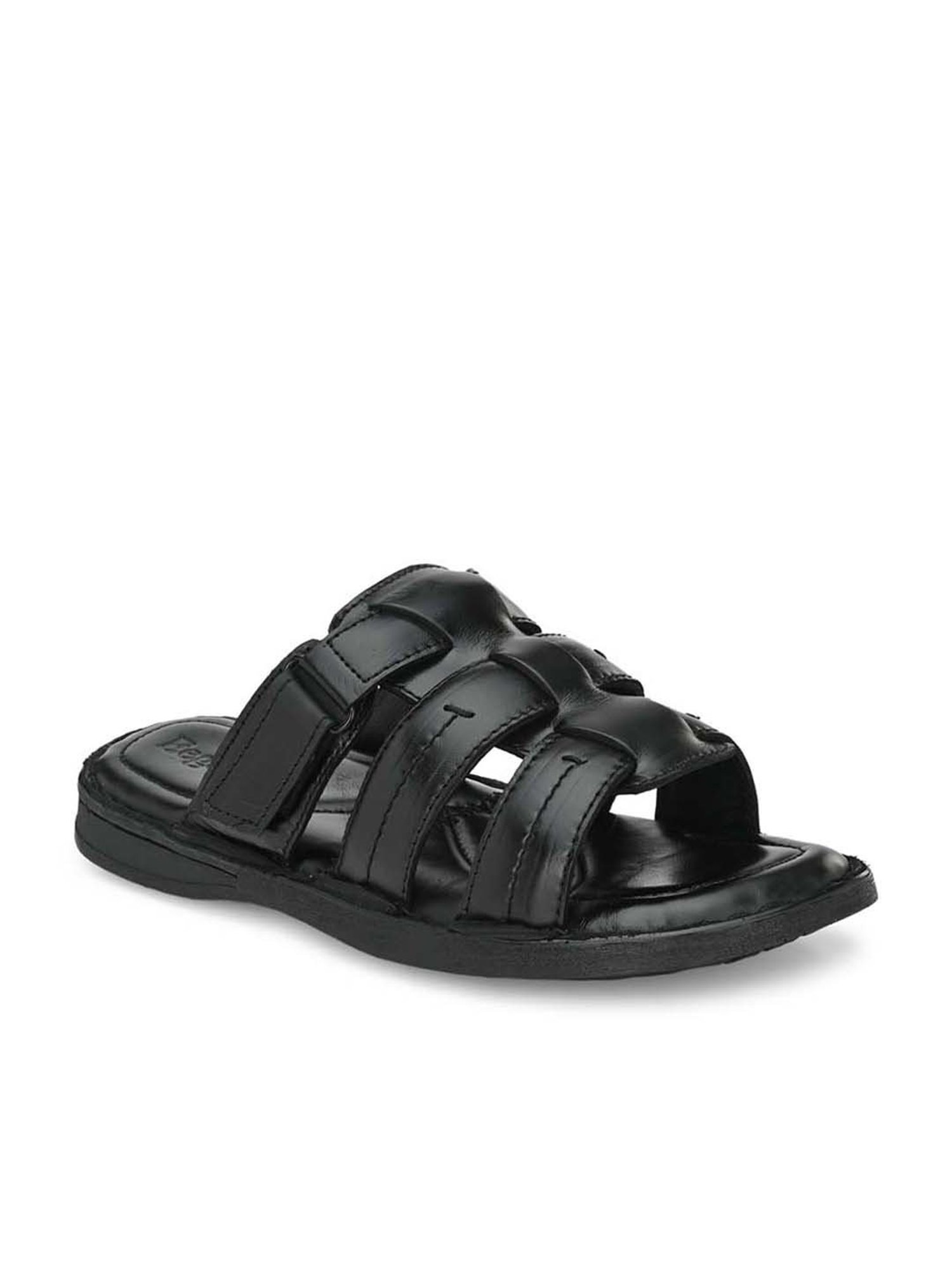 Eego Italy Men's Black Casual Sandals