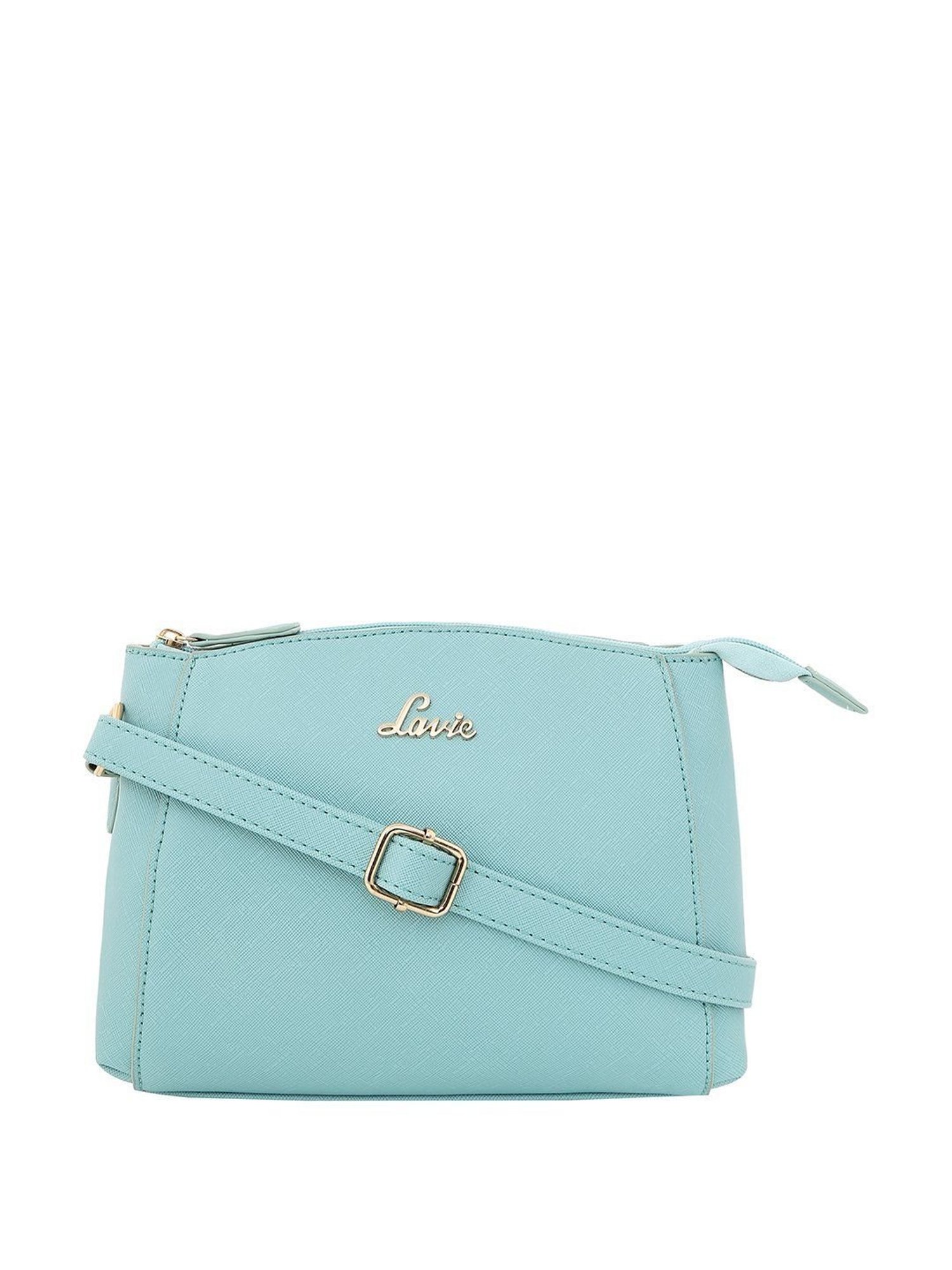 Lavie Denali Mint Blue Solid Sling Handbag