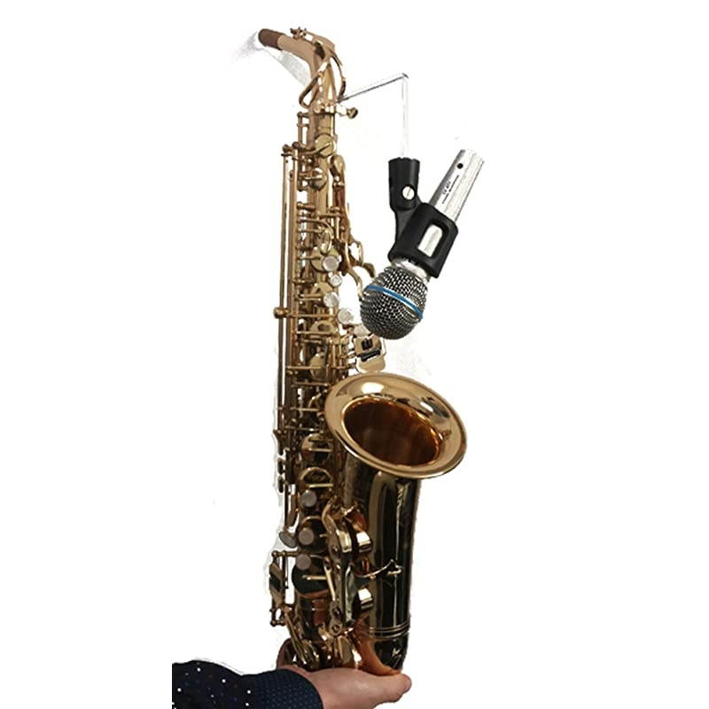 Microphone Clipon Clip Sax Wireless Mic Holder Stand