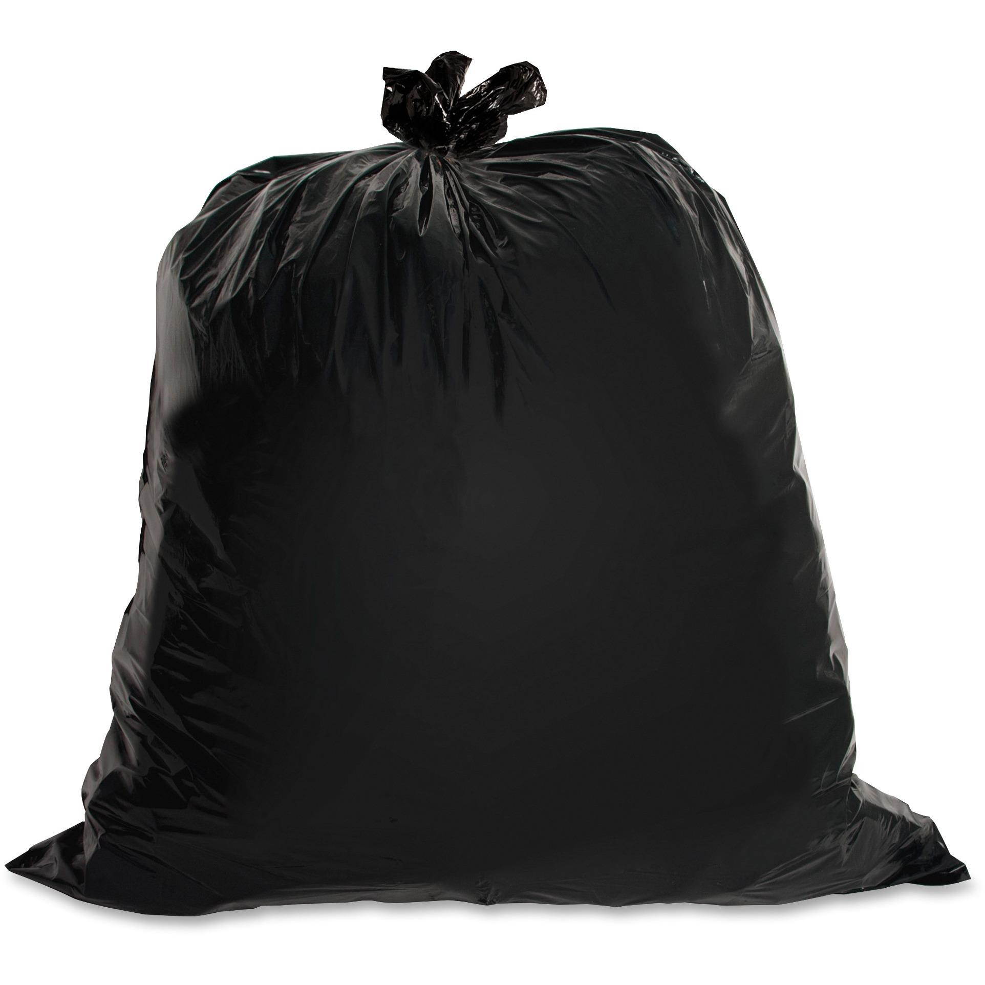 Genuine Joe Heavy-Duty Trash Bags 1.5 Mil 20-30 Gallon 100/CT Black 01532
