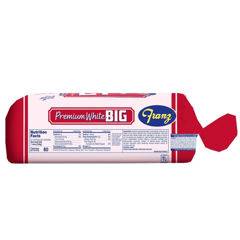 Franz Premium White Bread - 22.5oz