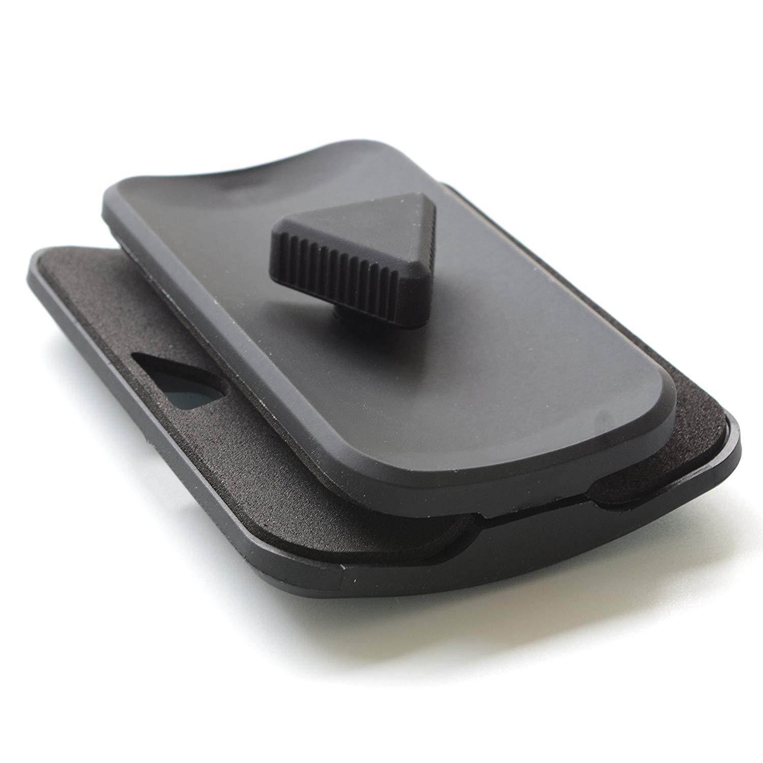 Xcivi Side Mount Clip - Mount Your Phone or Tablet to Your Laptop or Monitor - Dual or Triple Display Bracket Connects Tablet/Smartphone (Black)