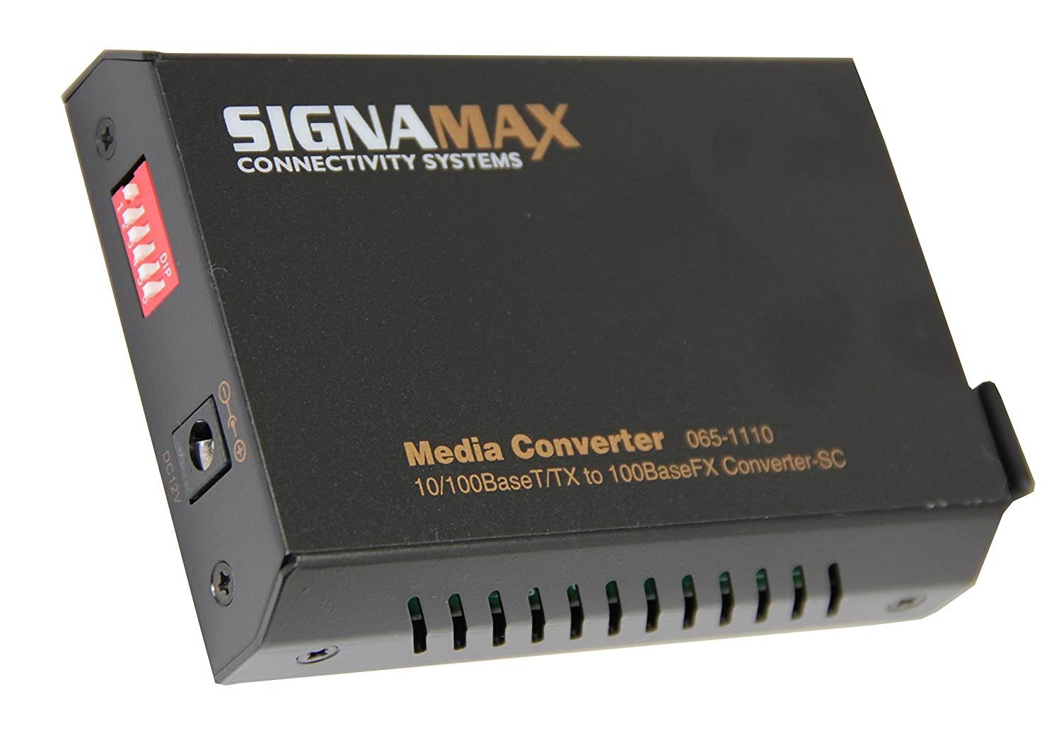 SignaMax 10/100BaseT/TX to 100BaseFX Media Converter, Multimode/SC, 2km