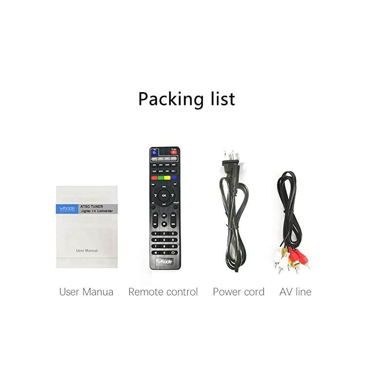 ATSC Digital TV Converter Box for Analog TV w/1080p HDMI Output,USB Multimedia Playback and HDTV Set Top Box.