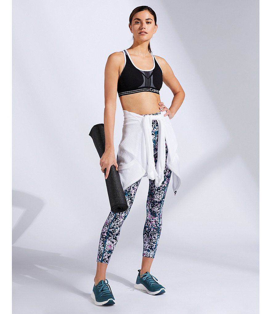 Free People FP Movement Square Neck Coordinating Good Karma Tie-Dye Sports Bra