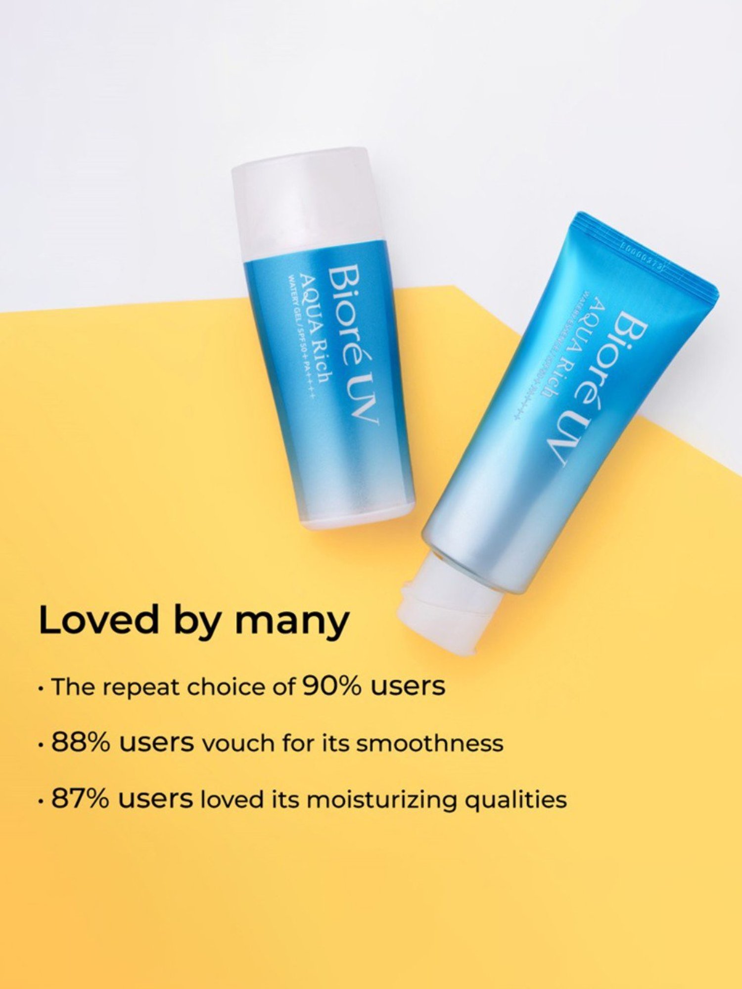 Biore UV Aqua Rich Watery Essence Sunscreen SPF 50+ Pa++++ - Pack of 2