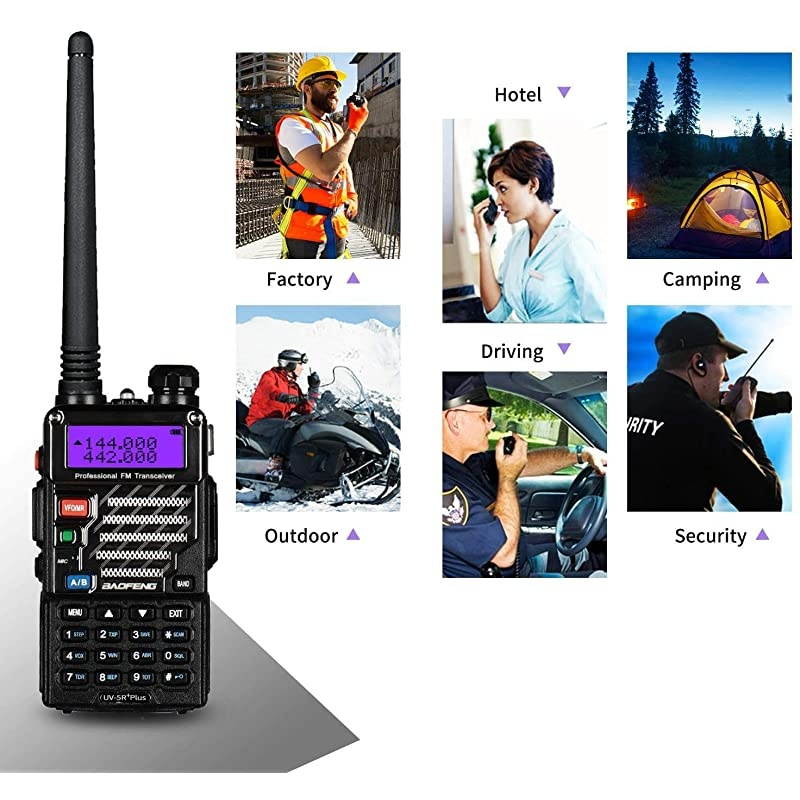 UV Plus Radio Transceiver Dual Band Long Range Walkie Talkie