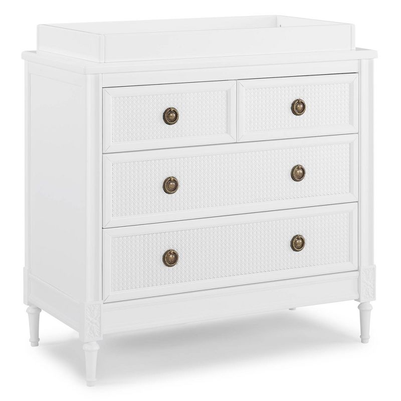Delta Children Madeline 4 Drawer Dresser with Changing Top - Bianca White
