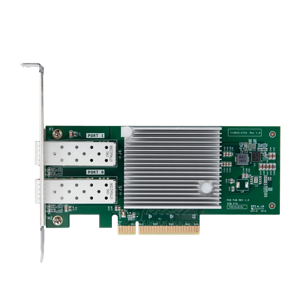 10Gb PCI-E NIC Network Card, Dual SFP+ Port, PCI Express Ethernet Lan Adapter Support Windows Server/Windows/Linux/ESX, Compare to Intel X710-DA2