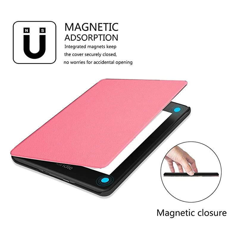 Leather Case for All New Kindle Reader 10th 2019 with Flip Cover
