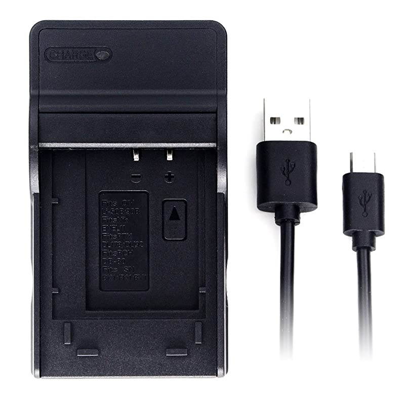 Ultra Slim USB Charger for Sony CyberShot DSCS750 DSCS780 DSCS950 DSCS980 DSCW180 DSCW190 DSCW370 MHSPM5 Webbie HD Webbie MHSPM1 Camera and More