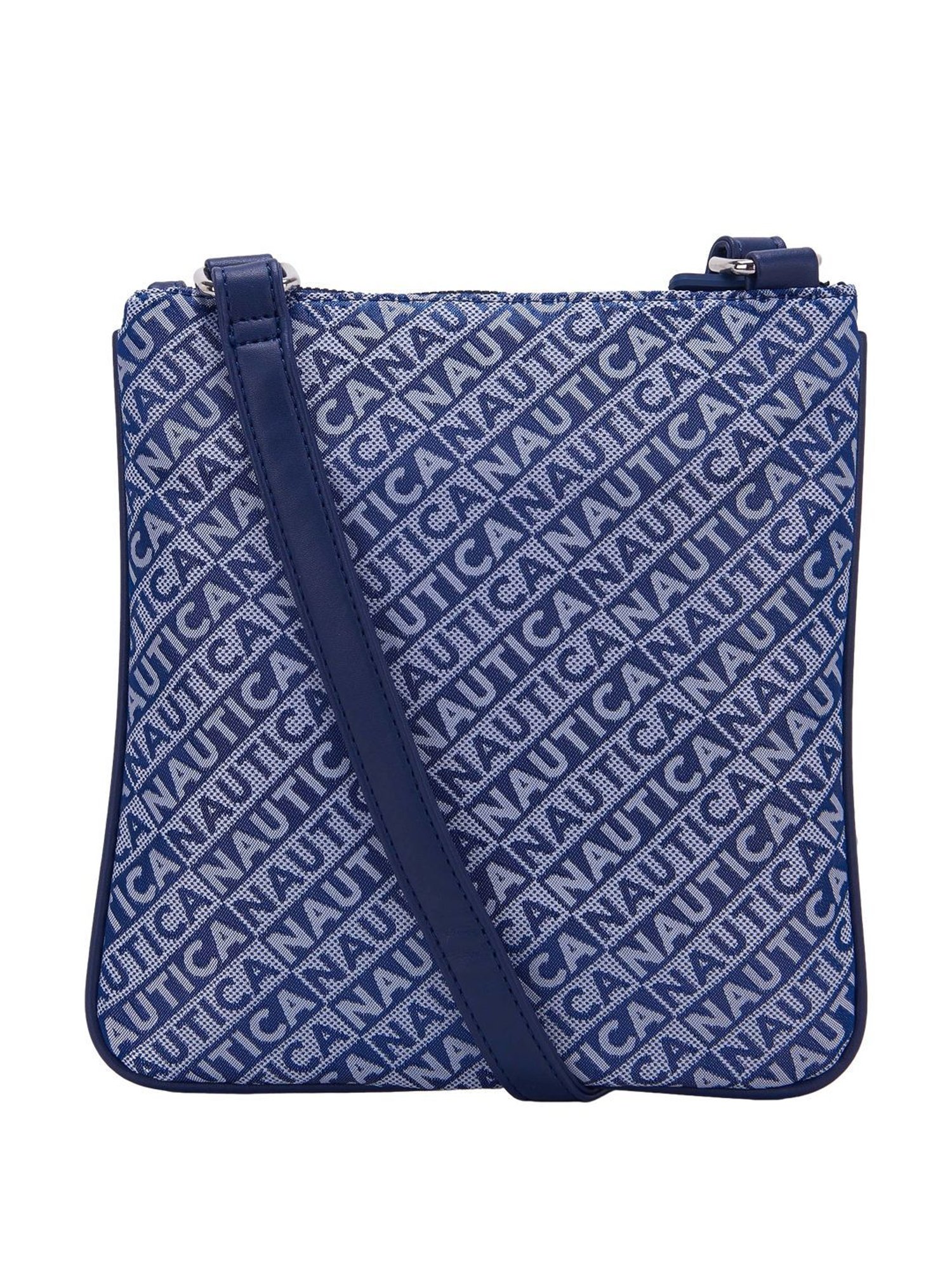 Nautica Navy Blue Printed Medium Sling Handbag
