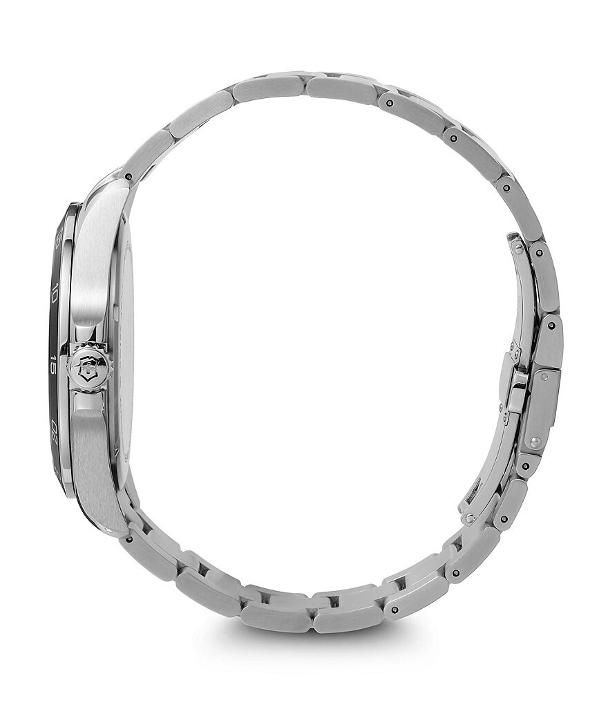 Victorinox Swiss Army Field Force Stainless Steel Black Dial Bracelet Watch