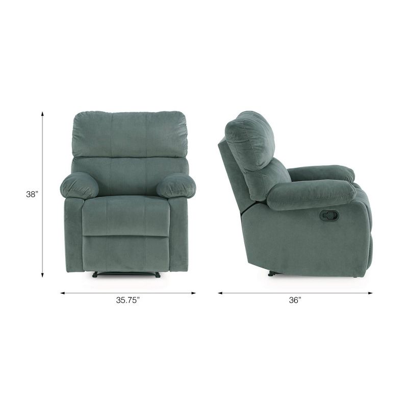 Dunham Recliner Mint Green - Dorel Living