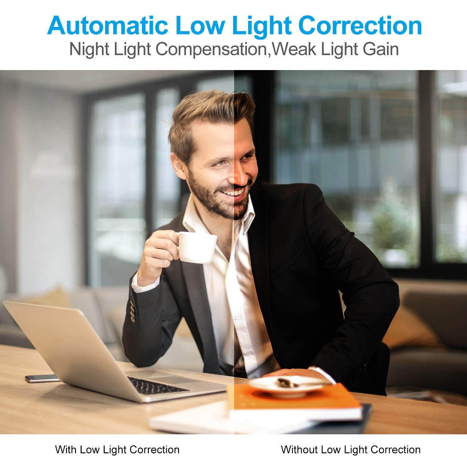 AUSDOM Full HD 1080p Webcam, OBS Live Streaming Webcam, Computer Camera with Microphone for Skype Xsplit Twitch YouTube Facebook, Compatible for MAC OS Windows 10/8/7