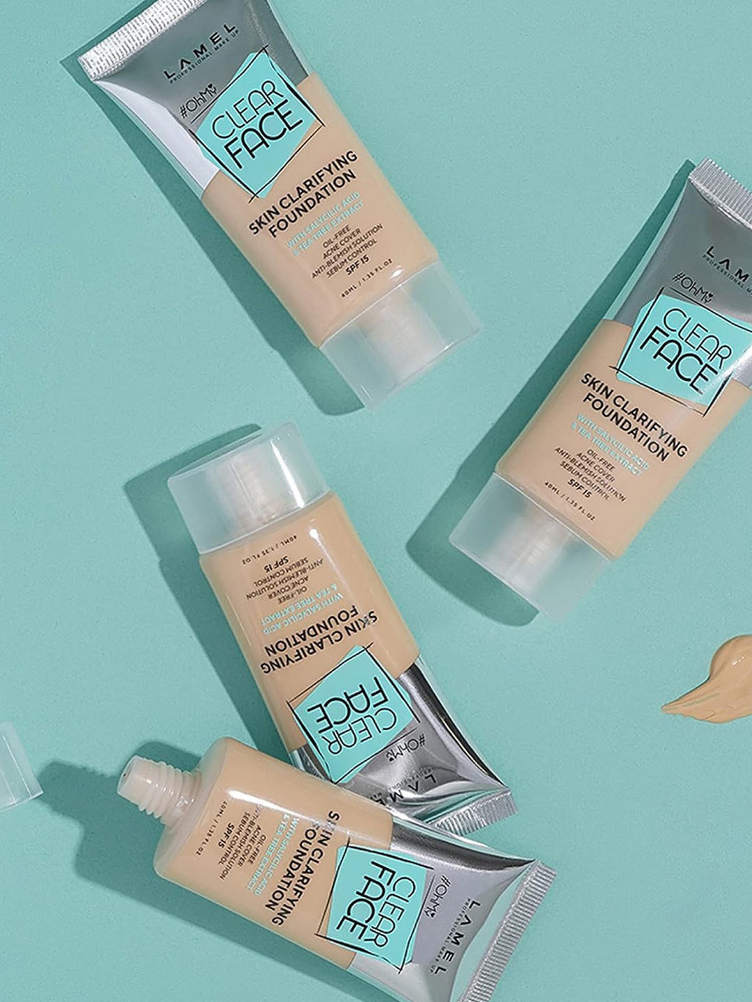 Lamel Oh my Clear Face Foundation SPF 15 408 Golden - 40 ml